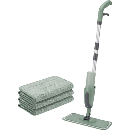 Kmxwp Glidespray Refillable Flat Mop 50 in Sage with 3 Pads - Product view
