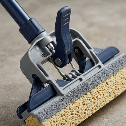 Kmxwp Pressfold Self-Wringing Sponge Mop 51 in Navy Gray - Detail view